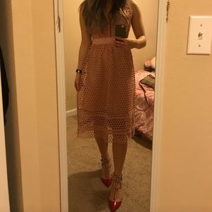 PINK ABERCROMBIE MIDI DRESS SIZE S